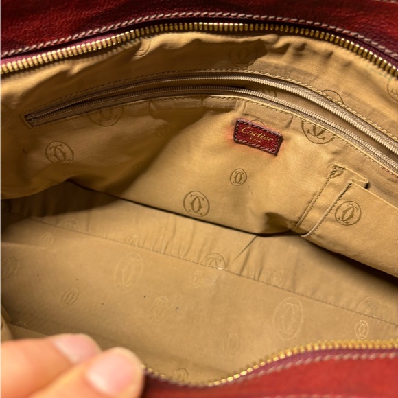 Vintage Cartier leather bag - Picture 3 of 12